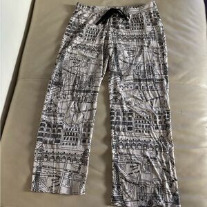 Pink Paris Cityscape Lounge or Sleep Pants